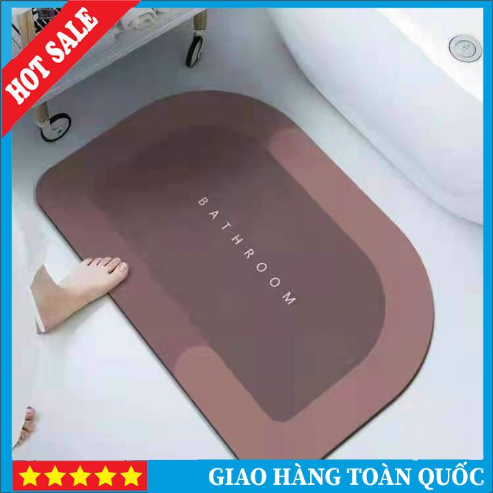 Combo 2 Chiếc Thảm Chùi Chân, Lau Chân Thấm Hút Nước 5 Giây, Mặt Thảm Lót Siêu Mịn, Đế Cao Su Chống Trượt