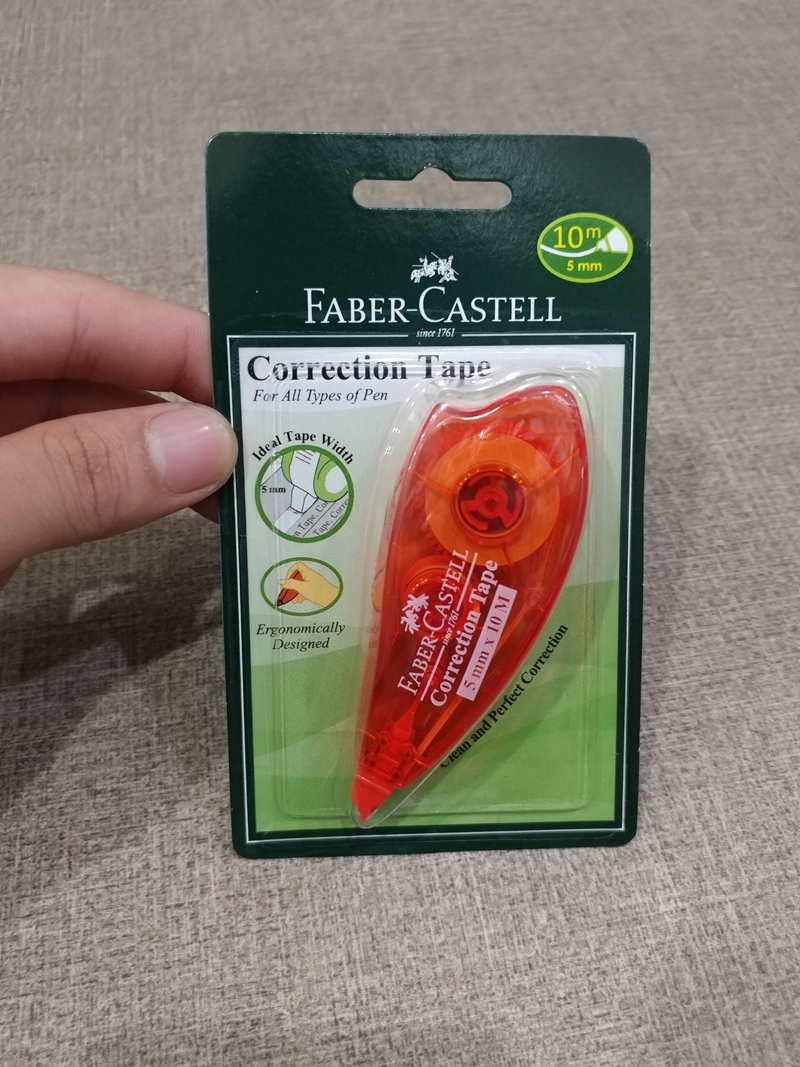 Bút Xóa Dạng Tape Gn 510 - Faber-Castell 169400 - Màu Đỏ - Faber-Castell