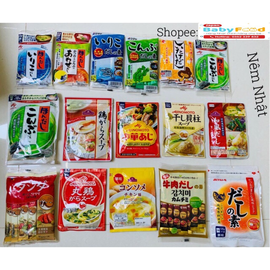 Hạt nêm ăn dặm cho bé Nhật Bản (Date 2021)