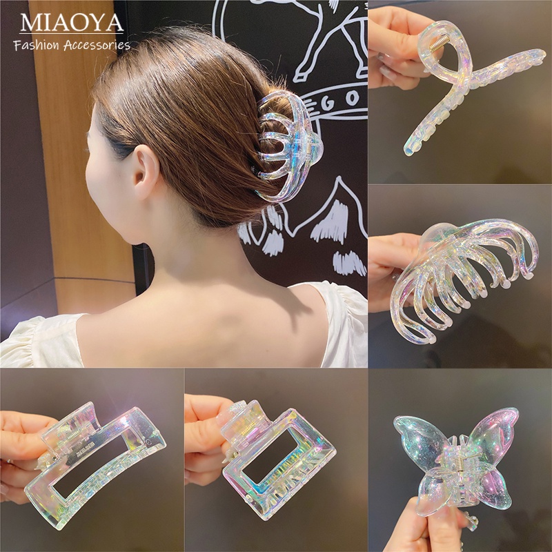 Kẹp Tóc Nhựa acrylic Trong Suốt Nhiều Kiểu Dáng Phong Cách Hàn Quốc Cho Nữ