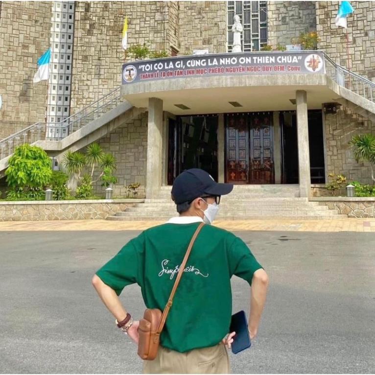 [Xả kho] Áo Thun Polo Form Rộng ATYS 2 Màu Xanh Lá/ Kem Chất Thun Cotton Nam Nữ Unisex (Hàng Sẵn)