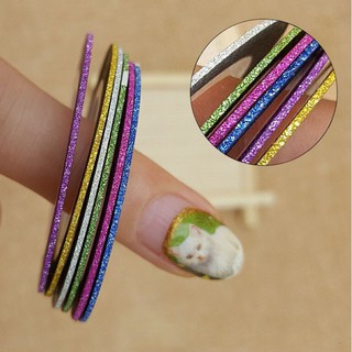 Cuộn băng dính 3D 6 màu dùng để làm nail