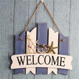 Bảng gỗ WELCOME phong cách biển