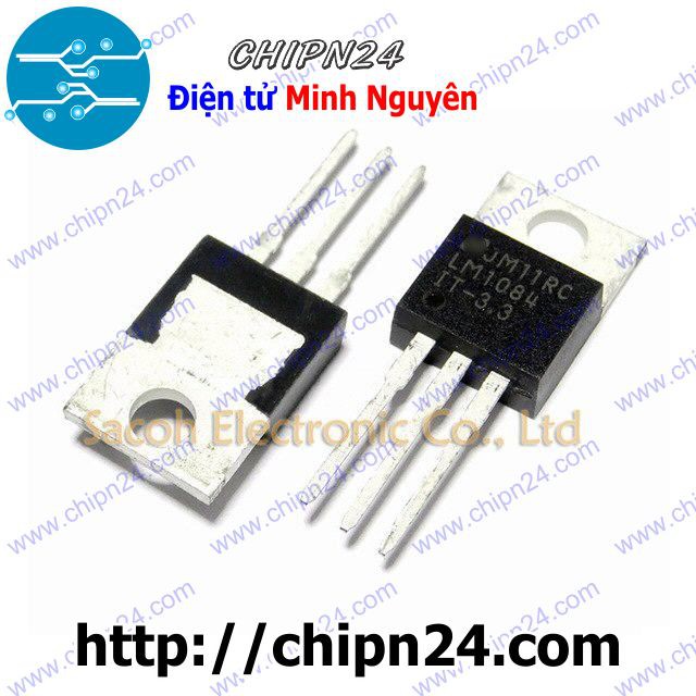 [1 CON] IC LM1084-3.3V TO-220 5A (LM1084IT-3.3 LM1084IT-3.3V LM1084 IT-3.3 3.3V 3V3)