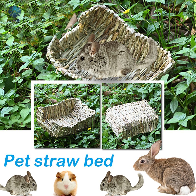 Giường Ngủ Đan Cỏ Tự Nhiên Thân Thiện Với Môi Trường Cho Hamster / Thỏ / Nhỏ