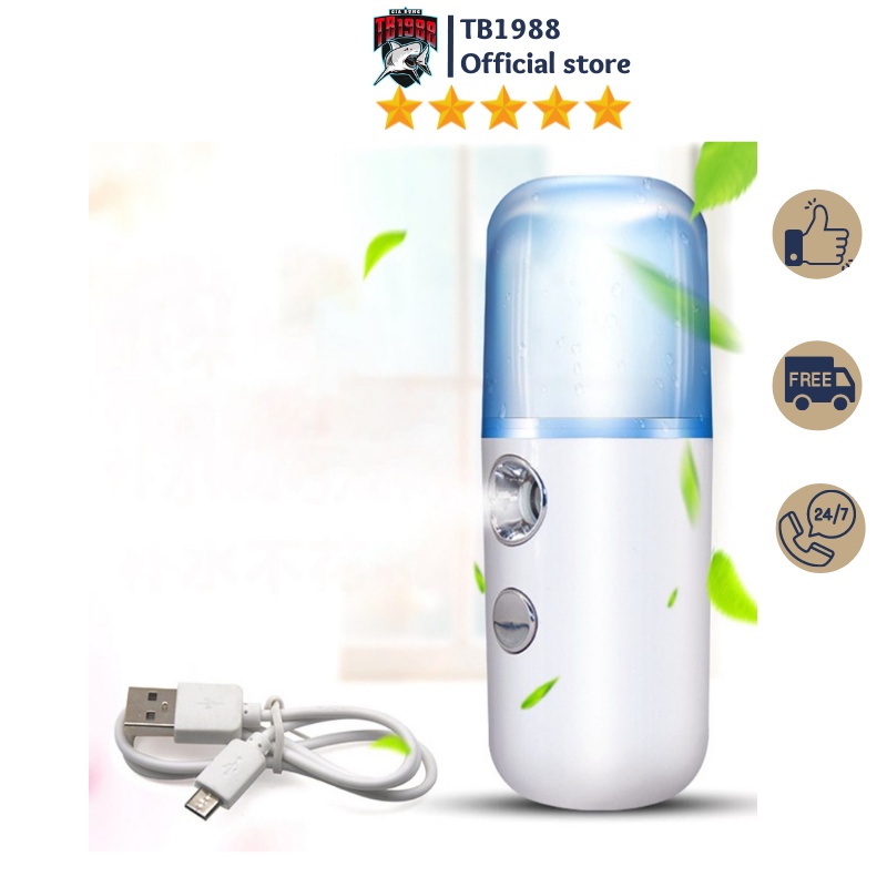 Máy Phun Sương Xông Hơi NaNo Mini Cầm Tay Hỗ Trợ Dưỡng Da Cấp Nước
