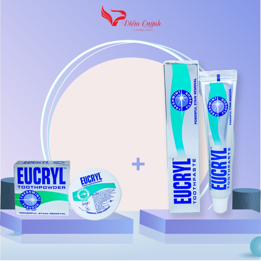 Bột Tẩy Trắng Răng Kem Đánh Răng Eucryl Powerful Stain Removal Toothpowder