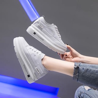 (Order) Giày sục thể thao trắng độn đế 6cm [VIDEO+ẢNH THẬT SHOP CHỤP]