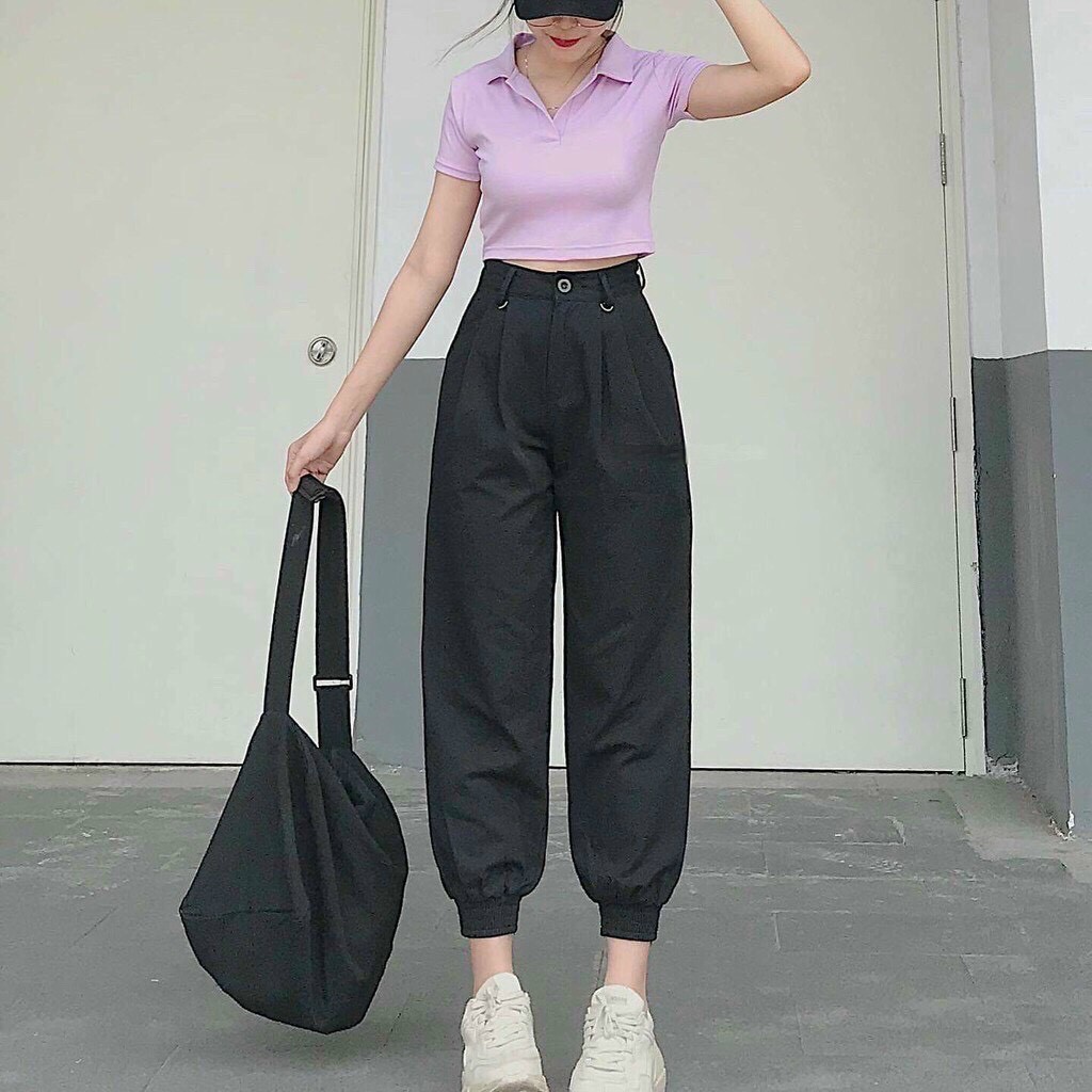 Áo croptop Polo đủ màu - áo croptop cổ gập🍓🍓vải tốt | BigBuy360 - bigbuy360.vn