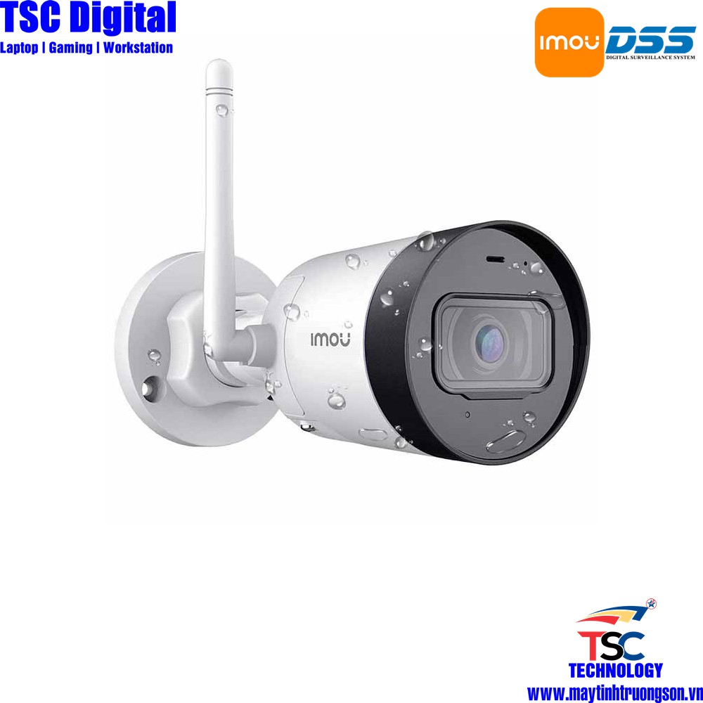 Camera IP Wifi 2.0MP IPCG22P IMOU Full HD Chống Nước IP66 | Kèm Thẻ Lưu Trữ 128Gb