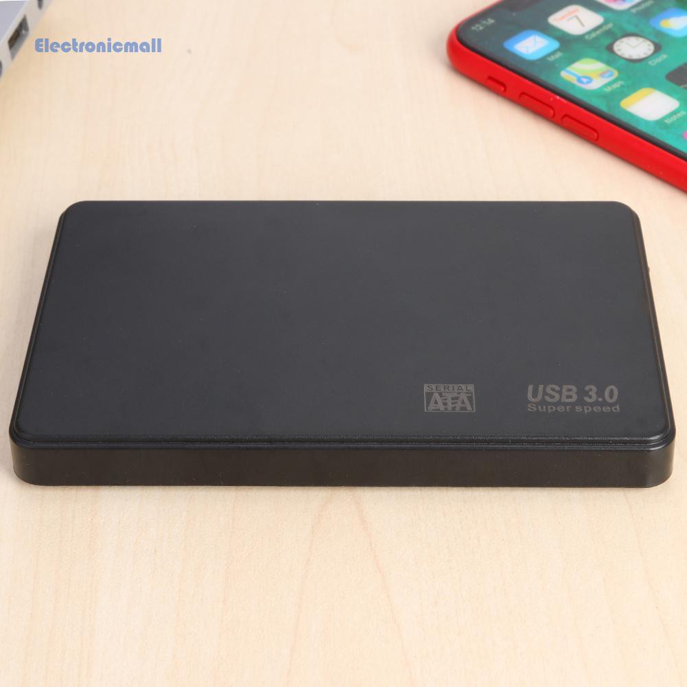 ElectronicMall01 2.5 inch USB3.0 to SATA3 High Speed Support 8TB External Hard Drive Enclosure