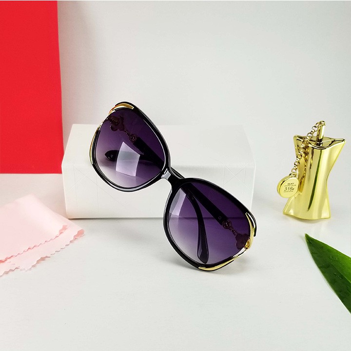 kính râm nữ càng hoa chống uv