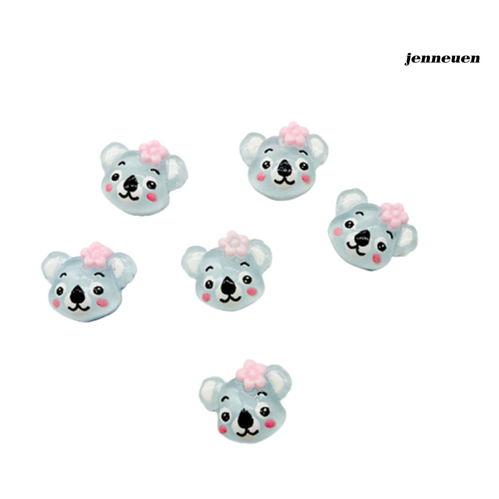 [Hàng mới về] Phụ Kiện Dán Trang Trí Móng Tay Hình Gấu Hoạt Hình 3D