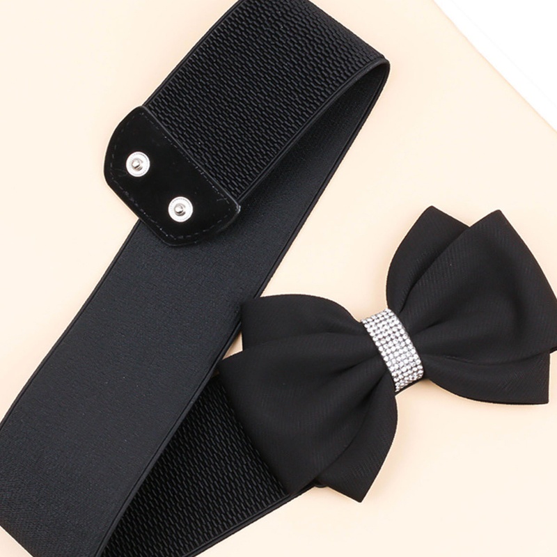 Thắt Lưng Co Giãn Bằng Polyester Đính Đá Trang Trí Dành Cho Nữ