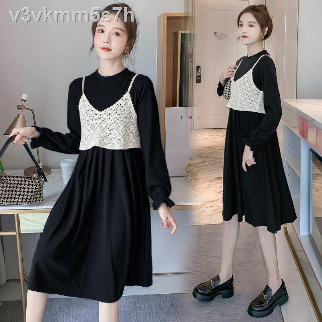 Maternity autumn suit dress loose two-piece go out fashion big size female pregnant woman