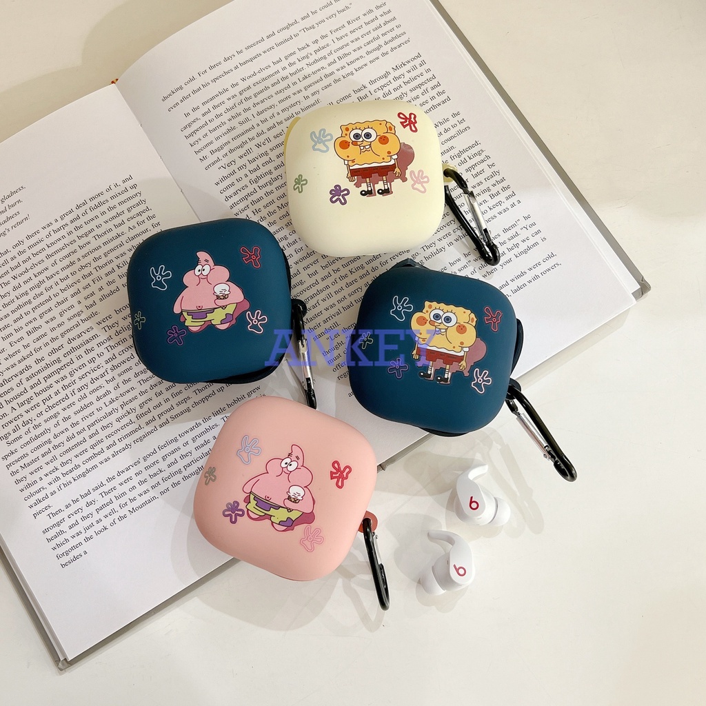 Beats Fit Pro / Studio Buds Vỏ Bảo Vệ Hộp Sạc Tai Nghe Bằng Silicon Họa Tiết Trái Chanh Hoạt Hình Dễ Thương Chống Sốc Thấm Nước Kèm Móc