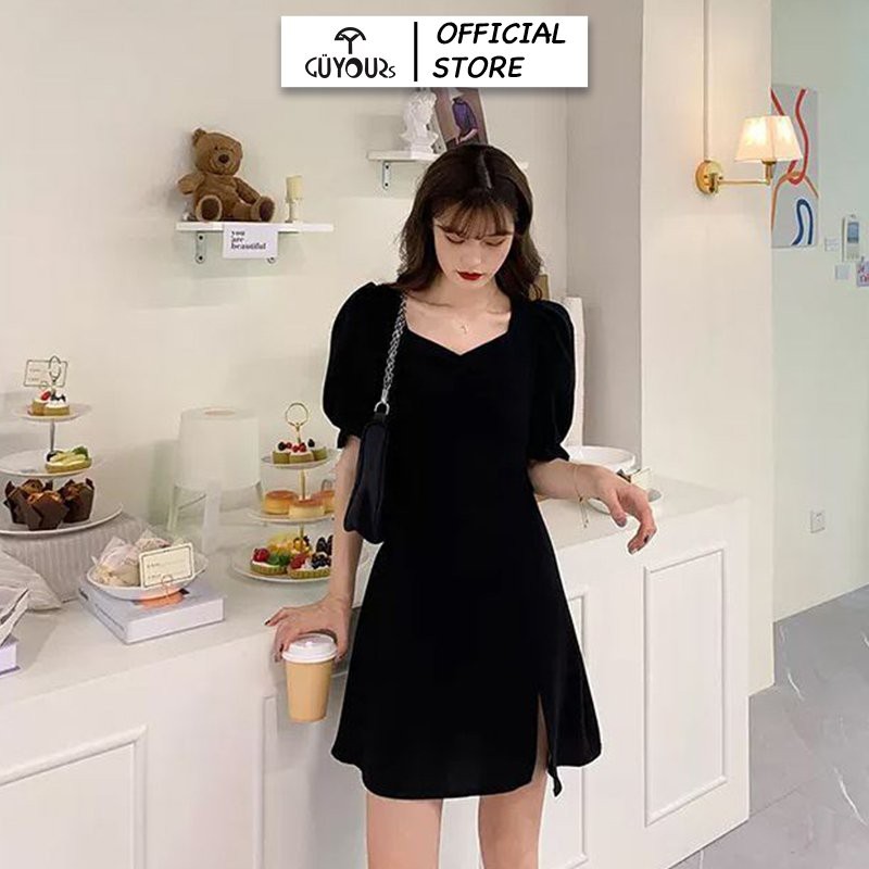 Đầm body dự tiệc GUYOURs váy thiết kế sexy trẻ trung siêu đẹp màu đen GUV113 | BigBuy360 - bigbuy360.vn