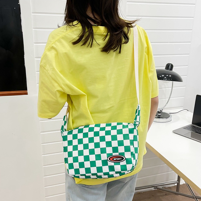 Túi đeo chéo nam nữ ulzzang Caro bán nguyệt lớn vải chống nước thời trang teen hottrend