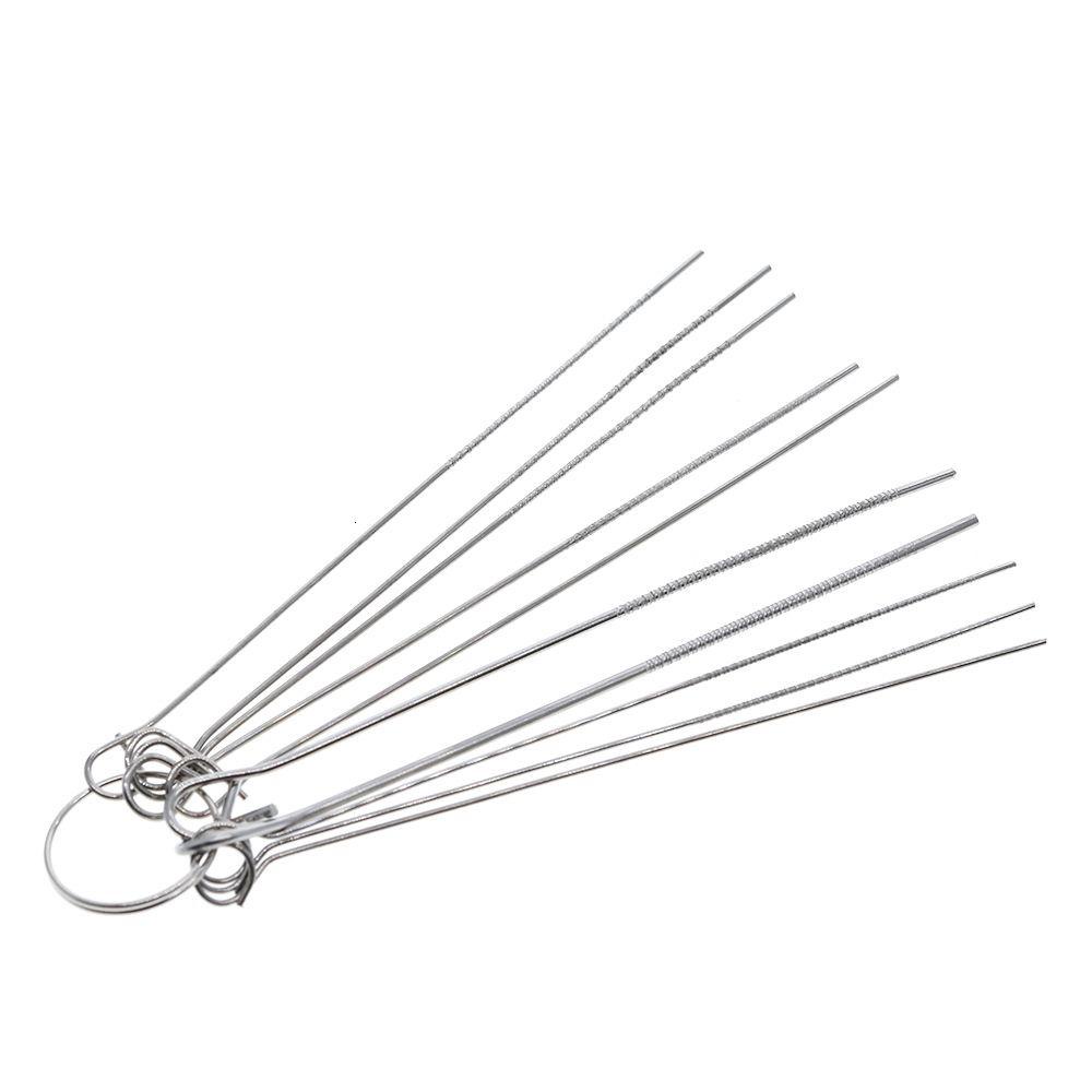 MUVAKO Bộ 10 Kim Hàn Bằng Thép Không Gỉ 80mm 0.7-1.3mm MIG MAG