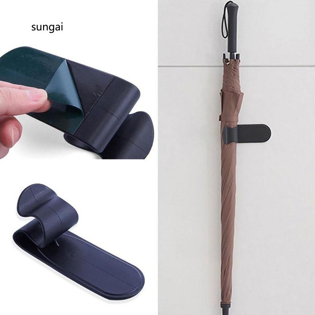 Móc để dù treo tường làm từ nhựa PP màu đen kích thước 14cm x 5.2cm tiện dụng | BigBuy360 - bigbuy360.vn