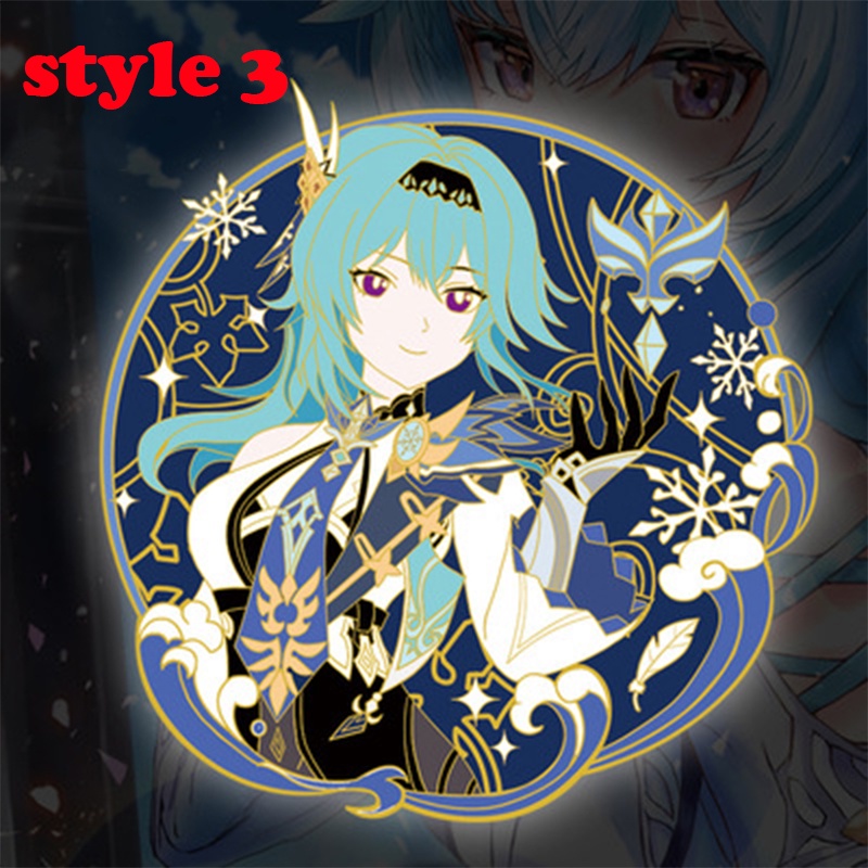 Ghim Cài Áo Hình Nhân Vật Hutao Eula Lawrence Lumine Trong Genshin