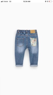 Quần jeans mềm mickey jumping cạp chun