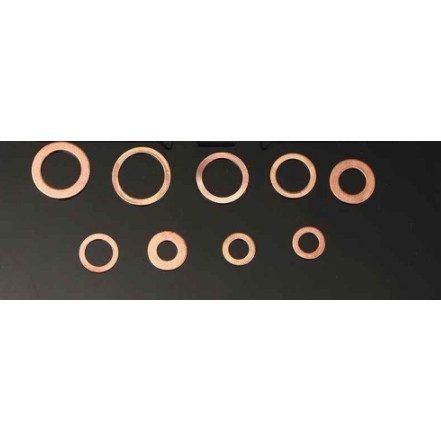 Vòng Đệm Bằng đồng kẽm thau long đền kín dầu nhớt ron gioăng lót bulong đai ốc tán kim loại 8mm 10mm 13mm 17mm 19mm 22mm