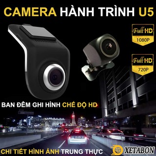 Camera Hành Trình Trước Và Sau U5 - Kết nối DVD Android Ô tô xe hơi