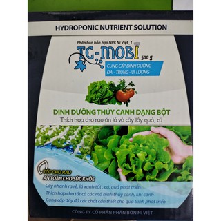 TC - MOBI 500g. Dinh dưỡng thủy canh dạng bột- Rau củ quả trồng tại vườn, sân thượng, nông trang, ban công