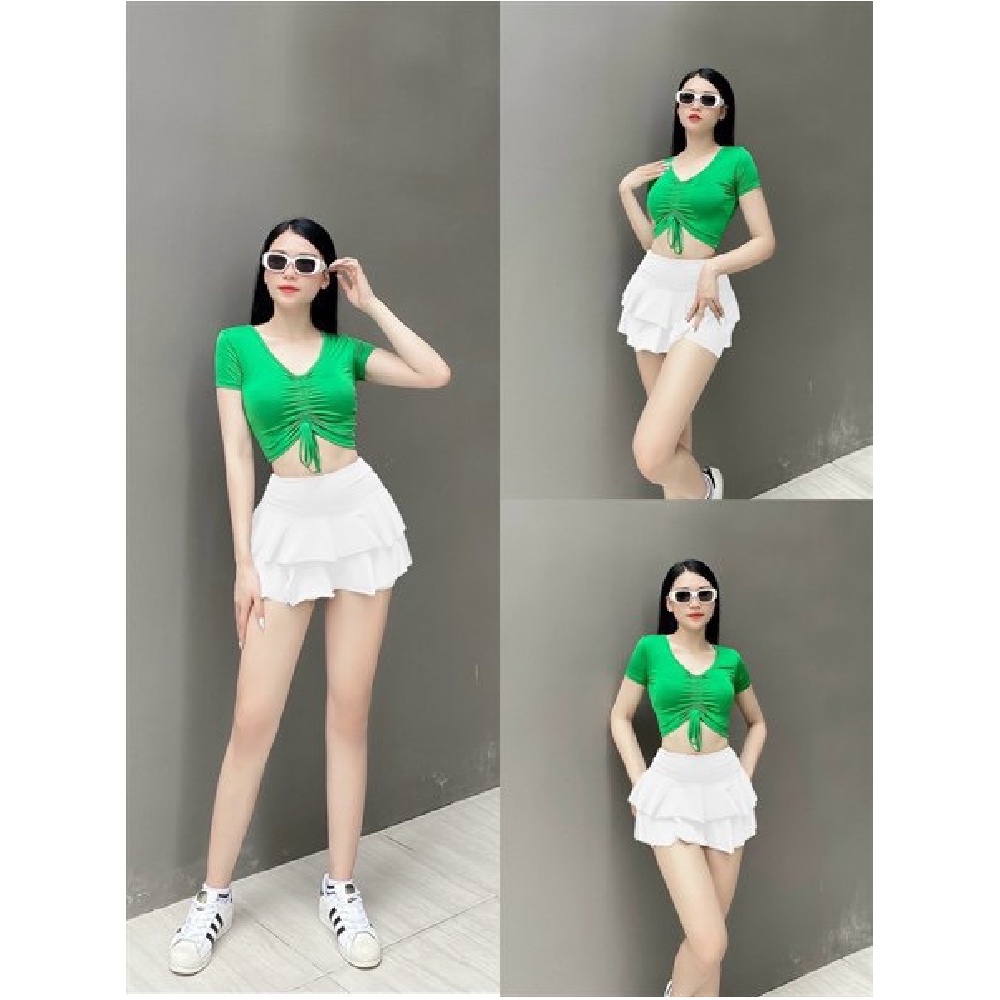 Quần Đùi Váy 2 Tầng Dáng Xinh ( đồ tập gym-yoga nữ)