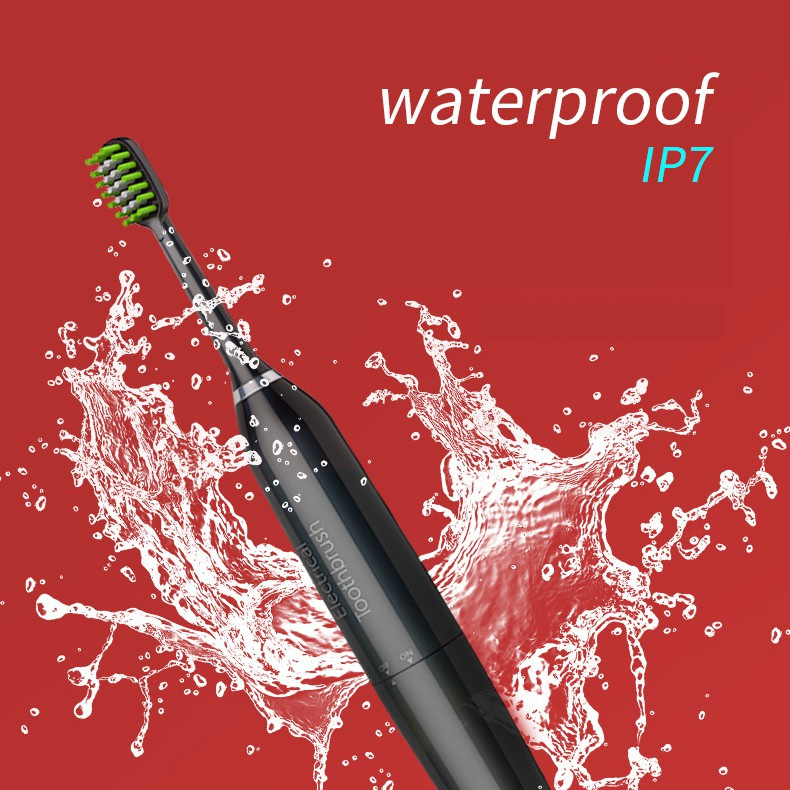 Bàn chải đánh răng điện siêu âm Pffee chống nước IPX7 5 chế độ hỗ trợ sạc không dây