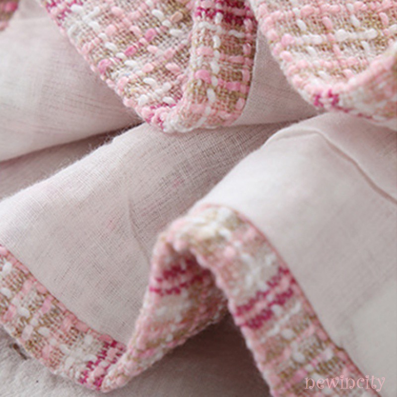 Váy tay dài họa tiết kẻ sọc thời trang xinh xắn dành cho bé gái