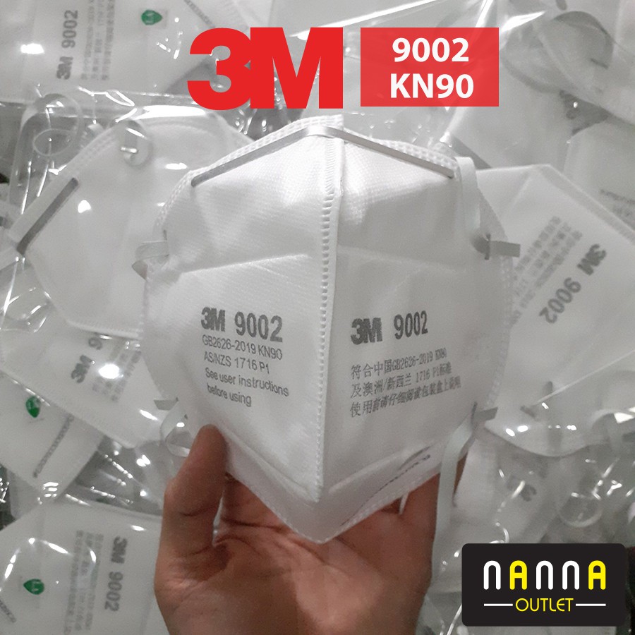 [CHÍNH HÃNG] Khẩu trang 3M 9002 quai đeo đầu N90