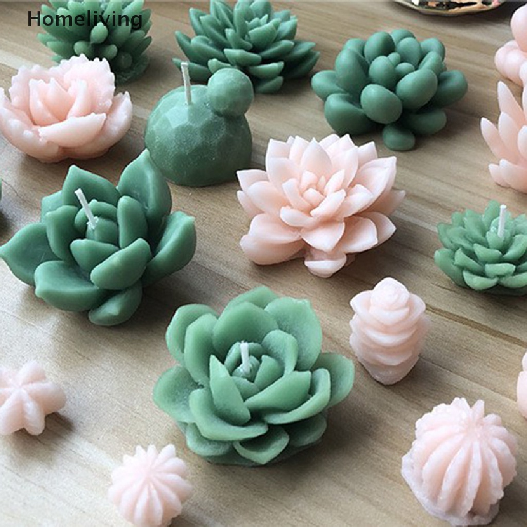 Khuôn Silicone Làm Nến Xà Phòng Hình Chậu Cây 3D DIY