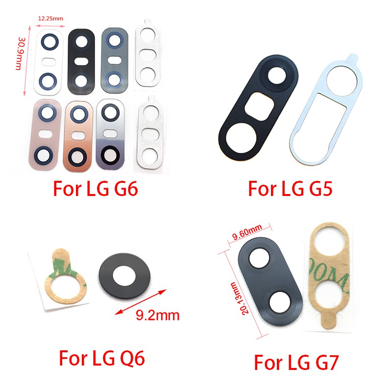 Set 2 Kính Cường Lực Cho Camera Sau Điện Thoại Lg K51 K62 Plus V20 V30 G2 G5 G6 G7 Q6 K8 2017