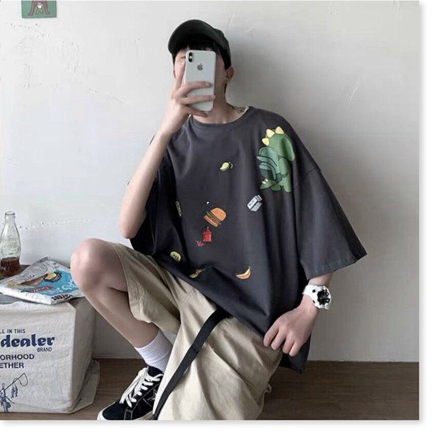 Áo thun tay lỡ form rộng cực đẹp hoạ tiết cutee 2021 KHANH AN FASHION