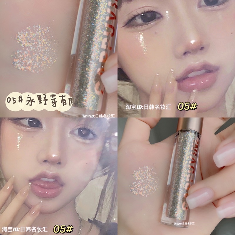 Nhũ Mắt Kim Tuyến Dạng Lỏng Bling Glow Dupe Colorkey Lấp Lánh Quyến Rũ Cao Cấp