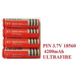 Pin UltraFire loại lớn 4200 dùng cho máy trợ giảng, đèn đội đầu, loa..v.. DP20406