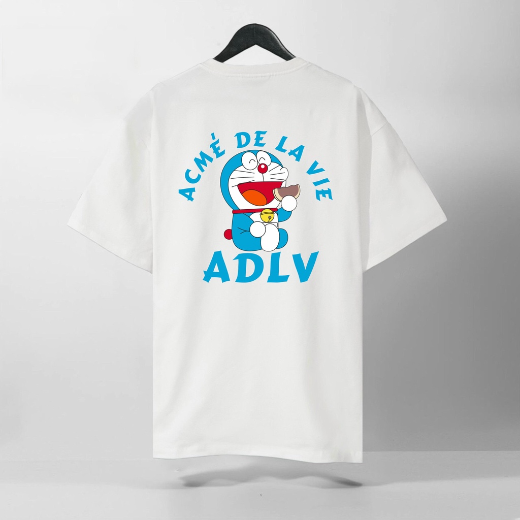 Áo Thun Tay Lỡ ADLV Doraemon, Form rộng oversize, áo phông unisex, chất liệu Cotton - KKIM Shop