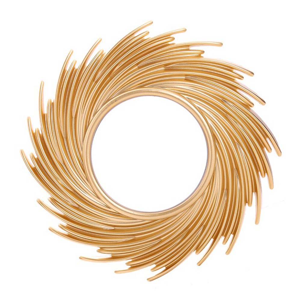 Gương treo tường 10&quot; họa tiết mặt trời dùng trang trí độc đáo