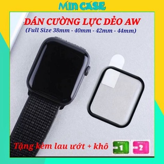 Cường Lực Dẻo 3D Full Màn Dành Cho Apple Watch ❤FREESHIP❤ - Loại Tốt - Bảo Vệ Full Màn Hình Đồng Hồ Size 38/40/42/44MM