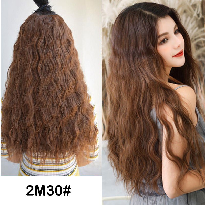 Bộ tóc giả WIGSIN dài xoăn gợn sóng bằng sợi tổng hợp chịu nhiệt độ cao dành cho nữ