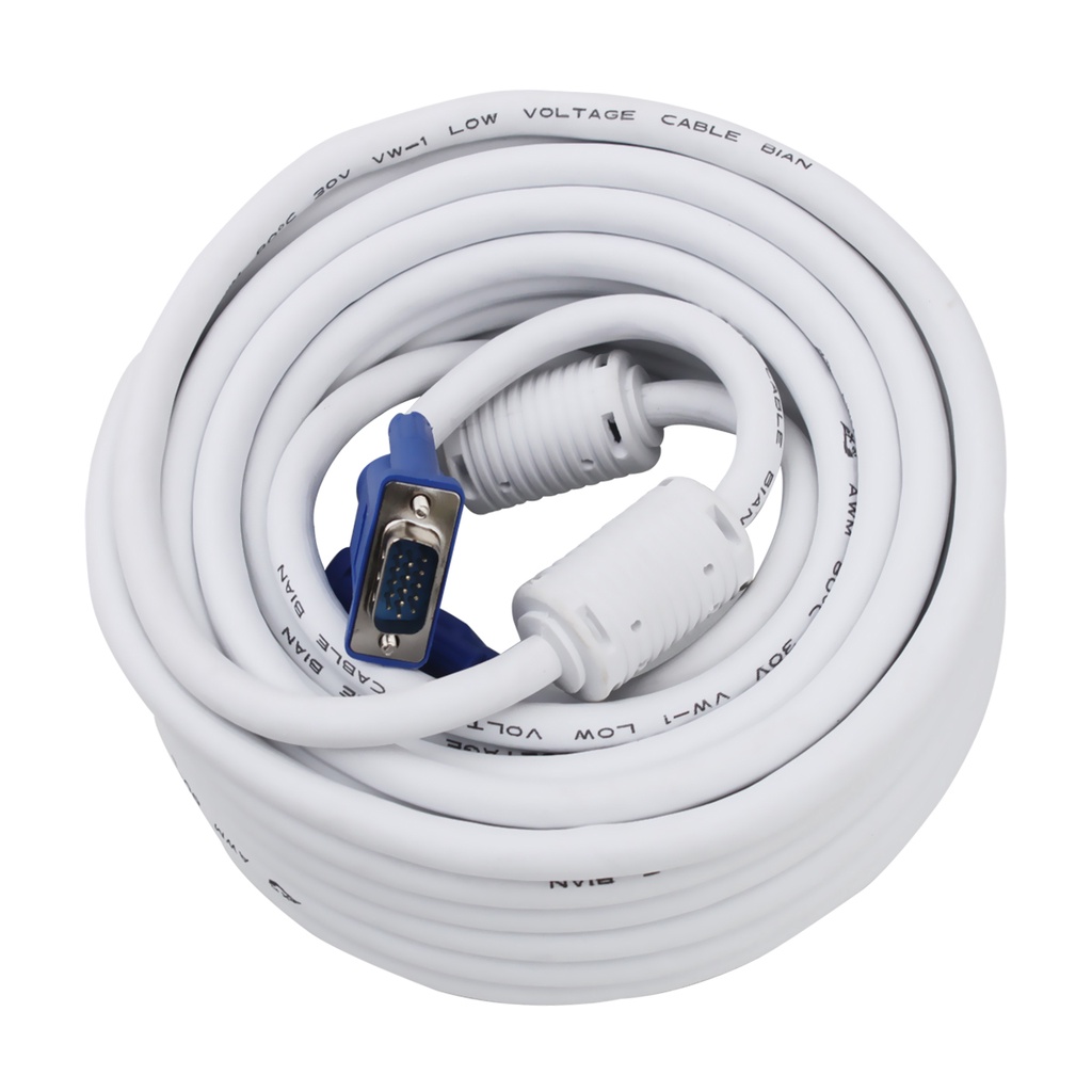 Cáp VGA 2 đầu chống nhiễu 10m - Dây VGA 2 đầu chống nhiễu 10m - Dây nối VGA 10m - Cáp nối VGA 10m