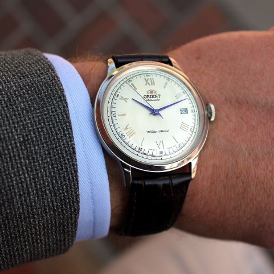 Đồng hồ cơ nam Orient FAC00009W0 mặt kính cứng chống va đập, chống nước 3 ATM, dây da thời trang cao cấp chính hãng