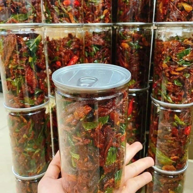 hủ PET-300gr bò đập vụn lá chanh