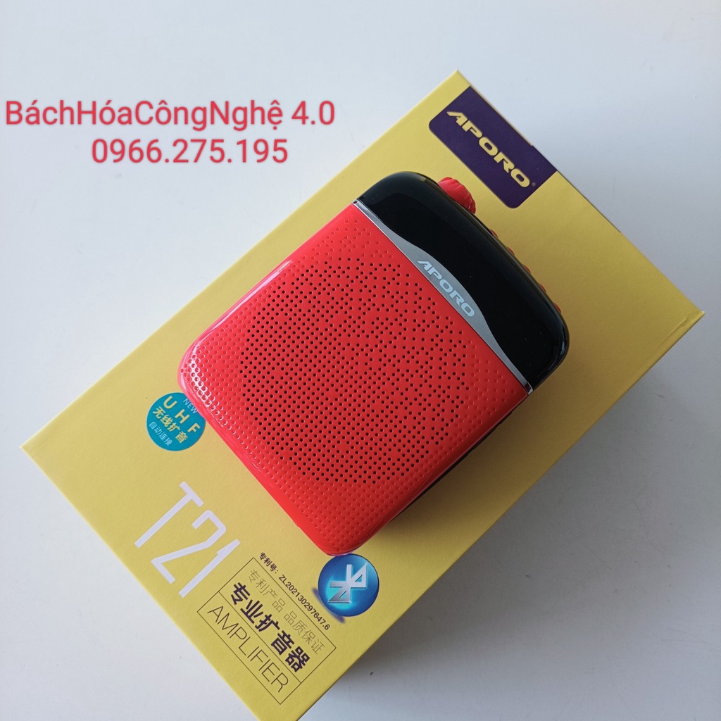 Máy trợ giảng không dây Aporo T21 UHF công suất 20w bảo hành 6 tháng