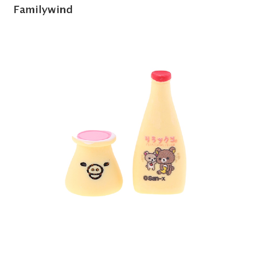 Set 6 Mô Hình Bánh Pudding Mini Tỉ Lệ 1: 12 Trang Trí Nhà Búp Bê