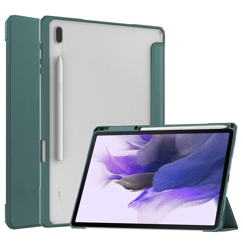 Ốp máy tính bảng có giá đỡ bút chì thích hợp cho Samsung Tab S7 Plus / S8 PLUS Tab S7FE 12.4