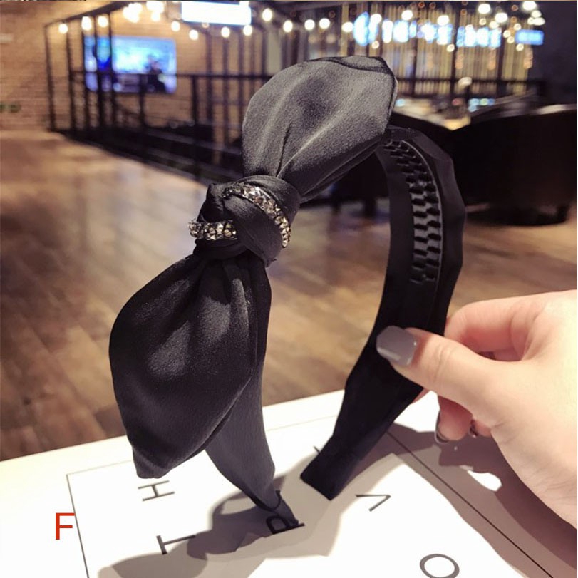 Băng đô nơ đính đá phong cách Hàn Quốc xinh xắn dành cho nữ