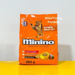 Hạt Minino gói 480g cho mèo